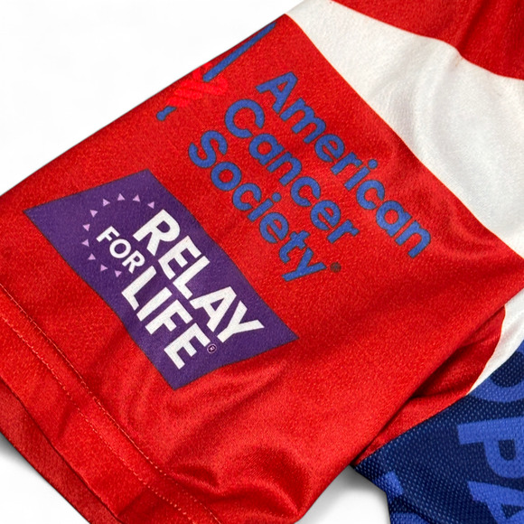 Primal Cycling Jersey Adult LARGE Red White Relay Life American Cancer Society - Picture 5 of 10